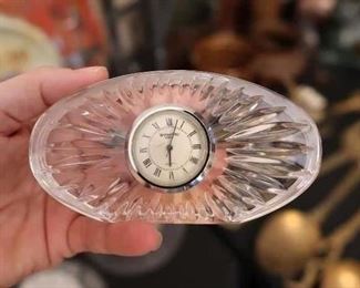 Waterford crystal clock