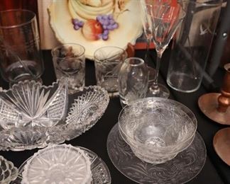 Vintage and antique glassware