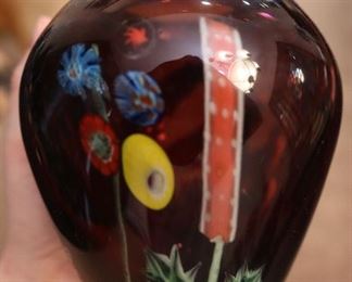 Vintage glass vase