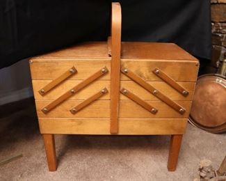 Antique sewing box