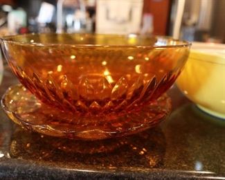 Vintage glass bowls