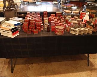 Vintage Ben Hur spices, soaps, tins