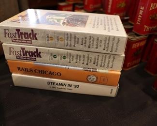 Vintage VHS Train videos