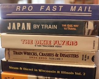Vintage VHS Train videos