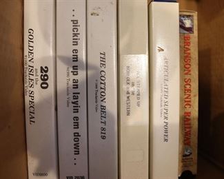 Vintage VHS Train videos
