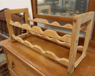 Wooden wine rack