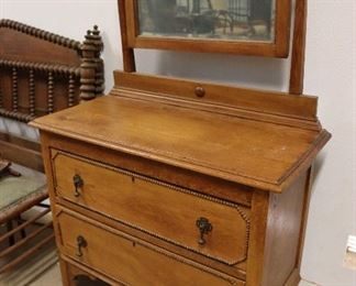 Antique furniture dresser with mirror
