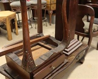 Antique table and parts