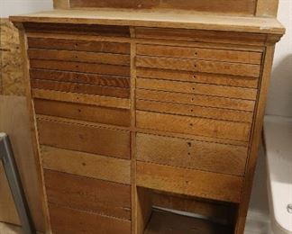 Antique dentist's cabinet