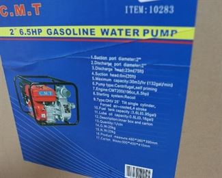 Portable Gas Gasoline Water Pump 2" Inch 4 Stroke 6.5HP