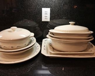 Longaberger Pottery dishes