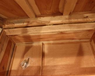 Chinese carved cedar chest