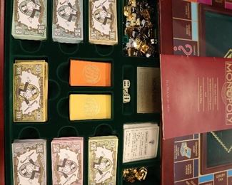 Monopoly board game Franklin Mint Deluxe set