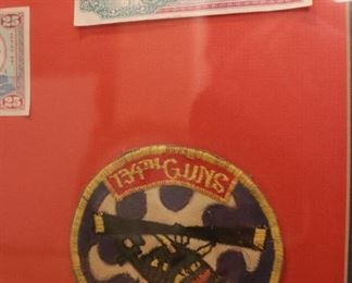 Vietnam war flag and patches