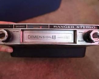 Vintage car stereo