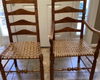 Canned Ladder back chairs 