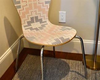 One of a pair of chairs