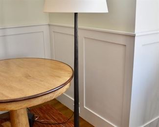 One of two Visual Comfort floor lamps