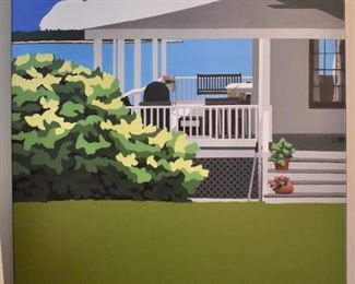 Signed Dana Heacock painting on canvas