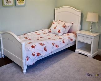 Stanley Furniture twin bed and matching nightstand