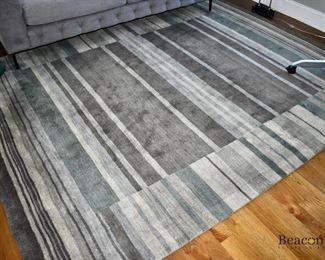 Striped wool rug