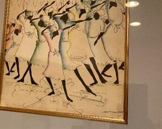 Haitian watercolor martini