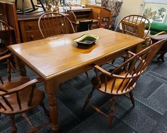 Nichols and Stone farm style dining table