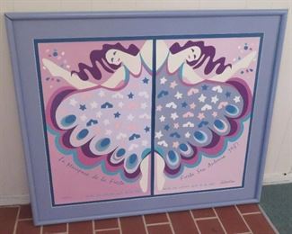 Signed Limited Edition 1987 Fiesta Poster by RIchard Conn