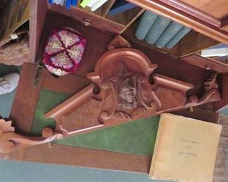 Corsn for Victorian carved wood secretary/desk