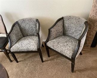 Gray side chairs 
