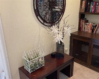 Coffee table and clock