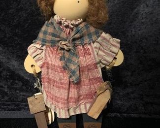 Lizzie High Folk Art Doll Iris Valentine