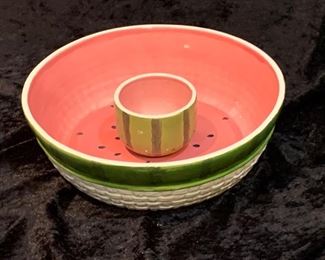 Cardinal Inc Watermelon Chip + Dip Bowl