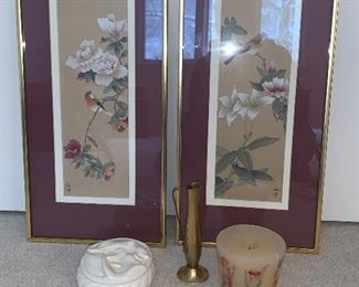 Signed Chinese Art, Brass Vase