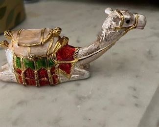 Silver camel figurine