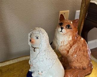 dog and cat figurines