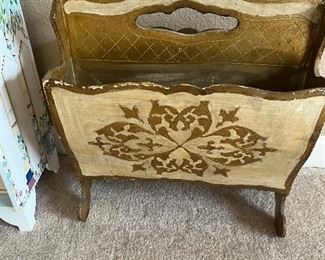 vintage magazine holder
