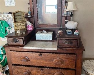 Victorian Eastlake dresser with mirror