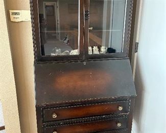antique secretary cabinet