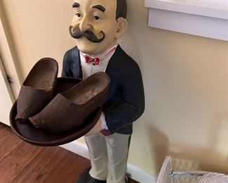 3-foot butler figurine