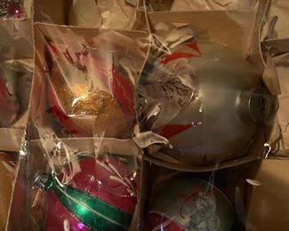 vintage Christmas ornaments
