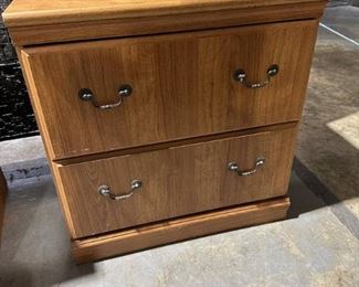 Wood Lateral File Cabinet with 2 Drawers