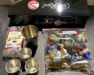 Crown Royal Atlanta Hawks Condiment Tray with Other Bar Accessories