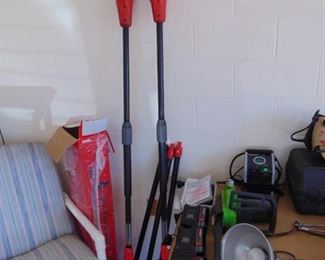 Craftsman pole saws both running 3 batteries and chargers