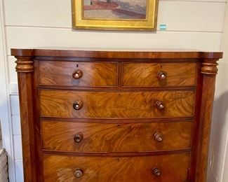 Fine Chest of Drawers MOP Inlay to Pulls