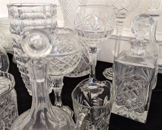 Assorted Cut Glass and Crystal