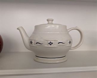 Longaberger Ceramic Tea Pot 