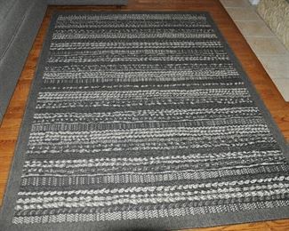 Hampton Rug with Durable Weave  and Natural Woolen Look, 5.3"x7.7"
