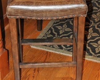 Up Close view of the Fabulous Leather Stools Available!