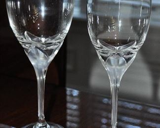 Simply Stunning Rosenthal Studio Linie "Iris" Frosted Stemware, Water & Wine Glasses, 10 ea. Available.
